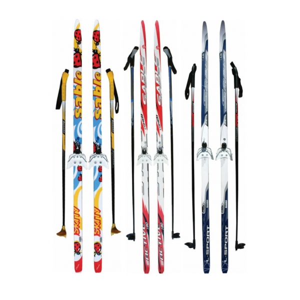 Купить лыжи 160. Лыжный комплект STC 75 мм 190. Комплект лыжный STC Step 75мм 150 см. Пaлки лыжные STC 150 см. Лыжи Sable Sport XT 190.